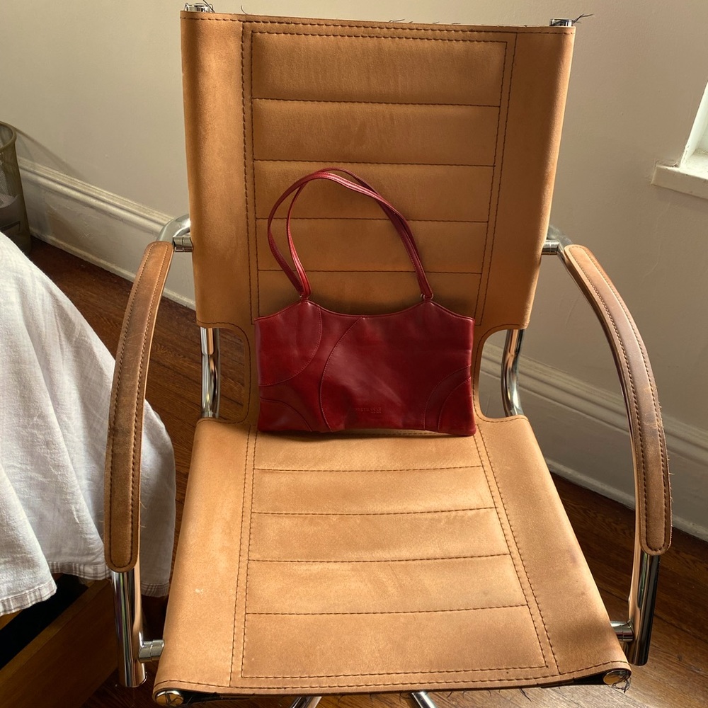 Kenneth Cole Red Leather vintage handbag (thin)